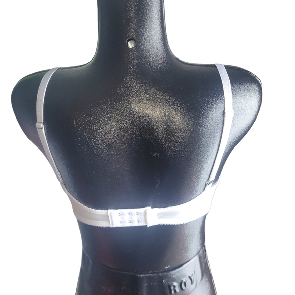 Victoria Secret White and Silver Lace Bra Sz.32DD - Picture 3 of 4